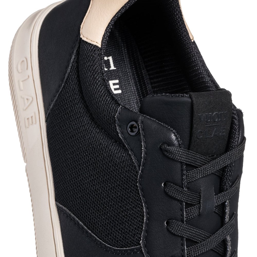 CLAE x Vuori MALONE LITE Shoes Mens USA024-Z96 In Black